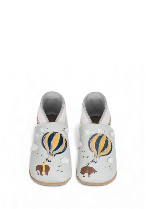 Scarpa baby pelle LAIT ET MIEL | MON01MONGOLFIERA